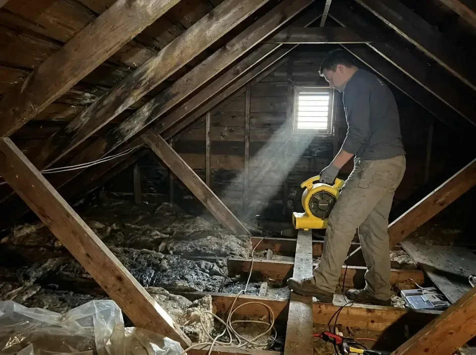 attic-water-damage-drying-proc-007 — frequently asked questions, Emergency Water Extraction & 24/7 Flood Response in Doney P…